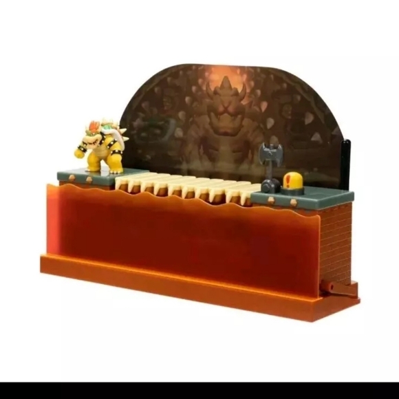 Nintendo Super Mario Deluxe Bowser Battle Action Figure Playset - Picture 4 of 6